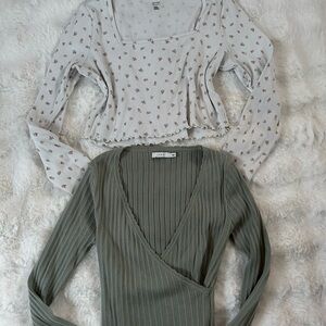 Gilly Hicks Cream Ribbed Floral Tank with Pink Rose Print